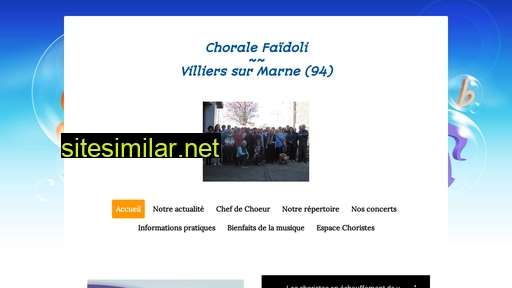 choralefaidoli.fr alternative sites