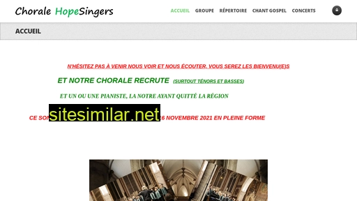 choralehopesingers.fr alternative sites