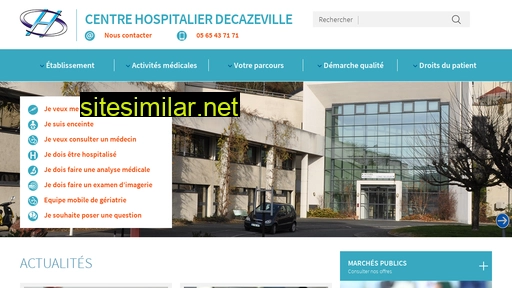 ch-decazeville.fr alternative sites