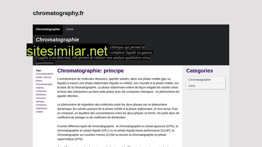 chromatography.fr alternative sites