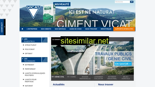 ciment-vicat.fr alternative sites