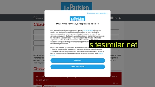citation-celebre.leparisien.fr alternative sites