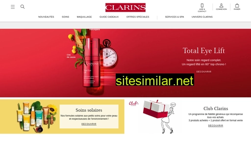 clarins.fr alternative sites