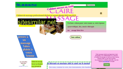 clairemassage.fr alternative sites