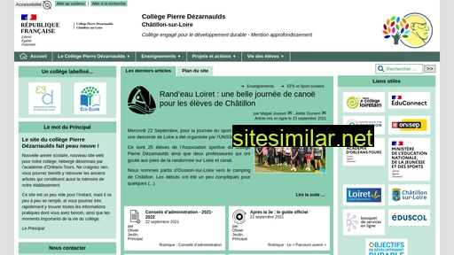 clg-pierre-dezarnaulds-chatillon-sur-loire.tice.ac-orleans-tours.fr alternative sites