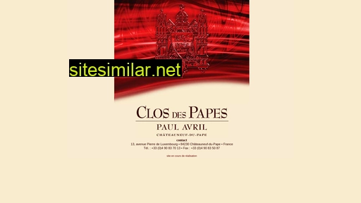 Clos-des-papes similar sites