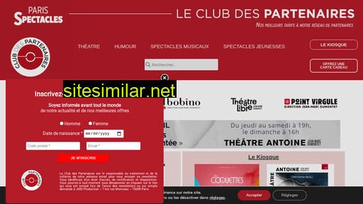 Club-des-partenaires-parispectacles similar sites