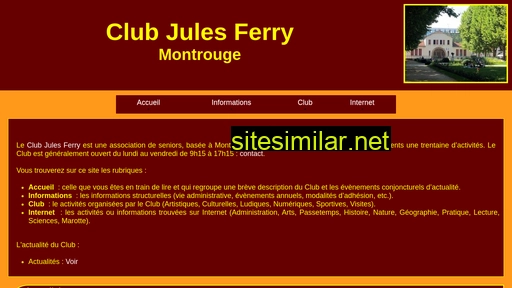 club-jules-ferry-montrouge.fr alternative sites