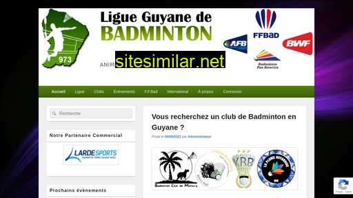 Liguebadminton973 similar sites