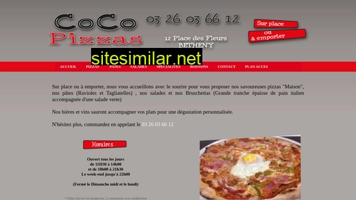 Cocopizzas similar sites