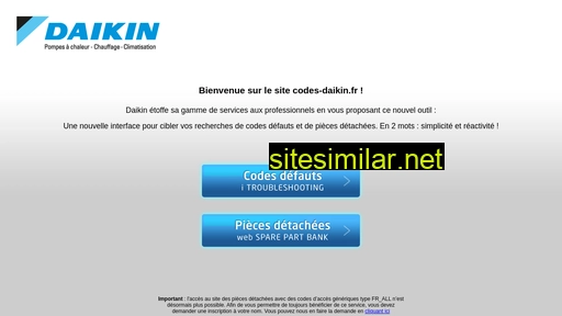 codes-daikin.fr alternative sites