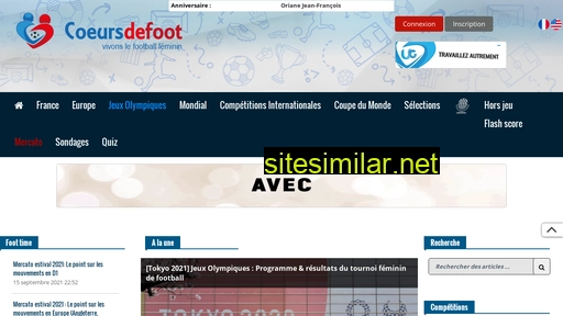 coeursdefoot.fr alternative sites