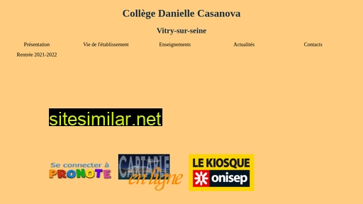 collegedaniellecasanova.fr alternative sites