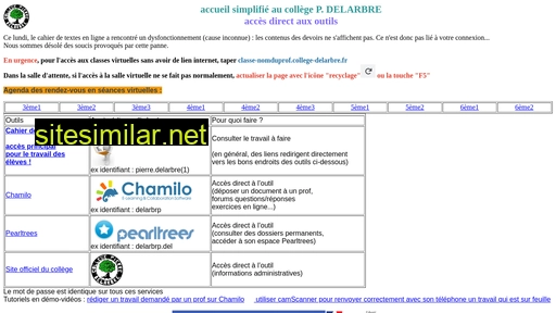 college-delarbre.fr alternative sites