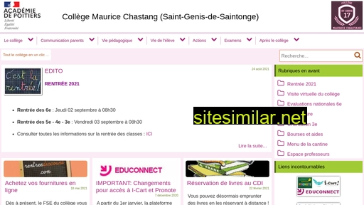collegechastang.fr alternative sites
