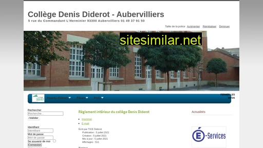 collegediderot.fr alternative sites