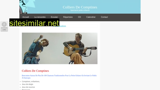 colliersdecomptines.fr alternative sites