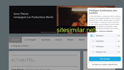 compagnieproductionsmerlin.fr alternative sites