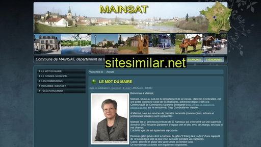 commune-mainsat.fr alternative sites