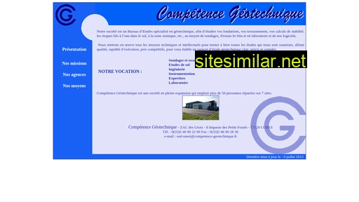 competencegeotechnique.fr alternative sites