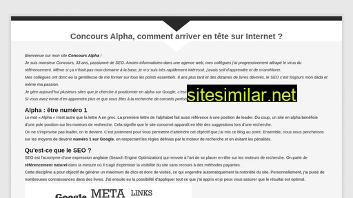 concours-alpha.fr alternative sites