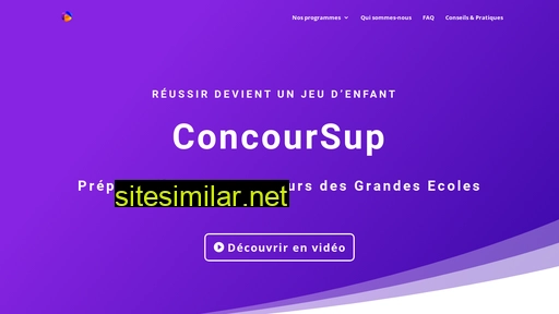 concoursup.fr alternative sites