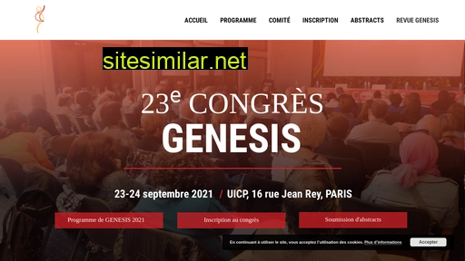 congresgenesis.fr alternative sites