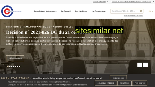 conseil-constitutionnel.fr alternative sites
