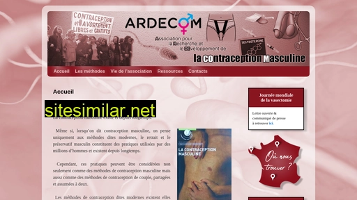 contraceptionmasculine.fr alternative sites