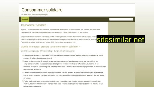 consommer-solidaire.fr alternative sites