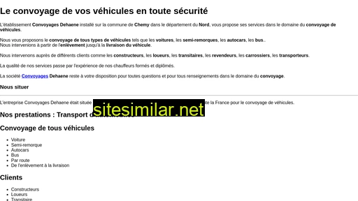 convoyages-dehaene.fr alternative sites