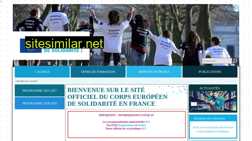 corpseuropeensolidarite.fr alternative sites