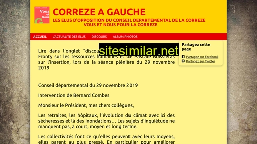 correzeagauche.fr alternative sites