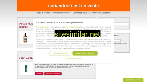coriandre.fr alternative sites
