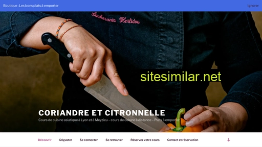 coriandreetcitronnelle.fr alternative sites