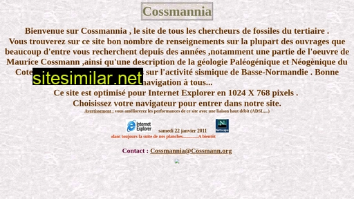 cossmannia.fr alternative sites