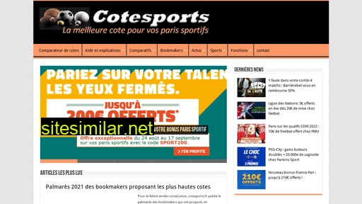 cotesports.fr alternative sites