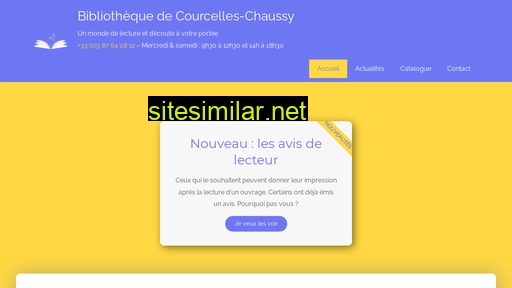 courcelleschaussy-bibliotheque.fr alternative sites