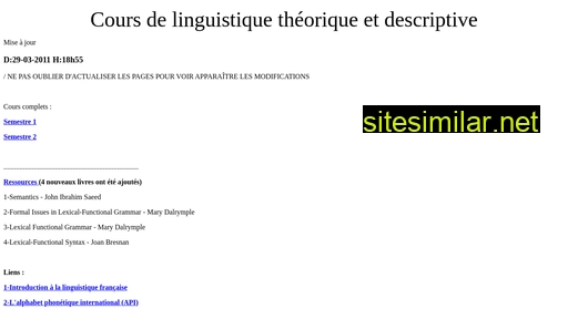 coursdelinguistique.free.fr alternative sites