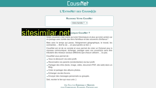 cousinet.fr alternative sites