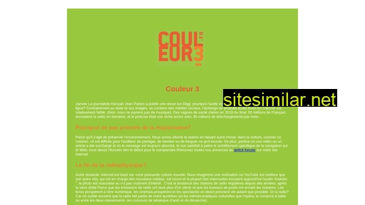 couleur3.fr alternative sites