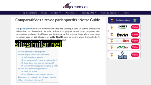 coupemonde.fr alternative sites