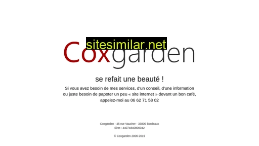 coxgarden.fr alternative sites