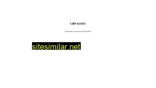 cpbaudit.fr alternative sites