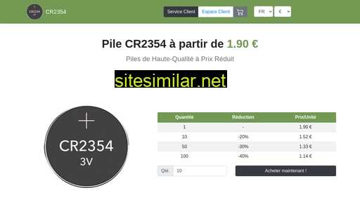 cr2354.fr alternative sites