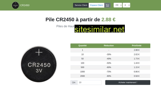 cr2450.fr alternative sites