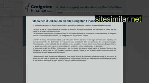 craigston.fr alternative sites