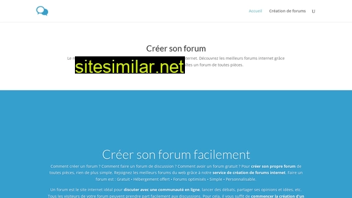 creerunforum.fr alternative sites