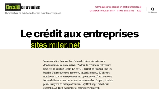 creditentreprise.fr alternative sites