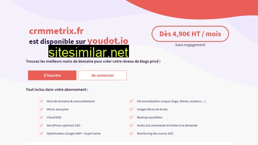 crmmetrix.fr alternative sites